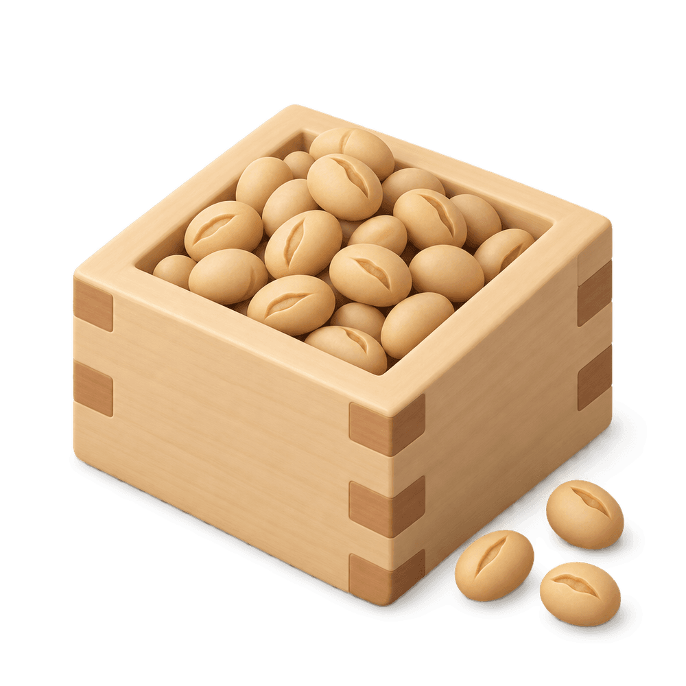Masu Box of Roasted Soybeans 3D icon