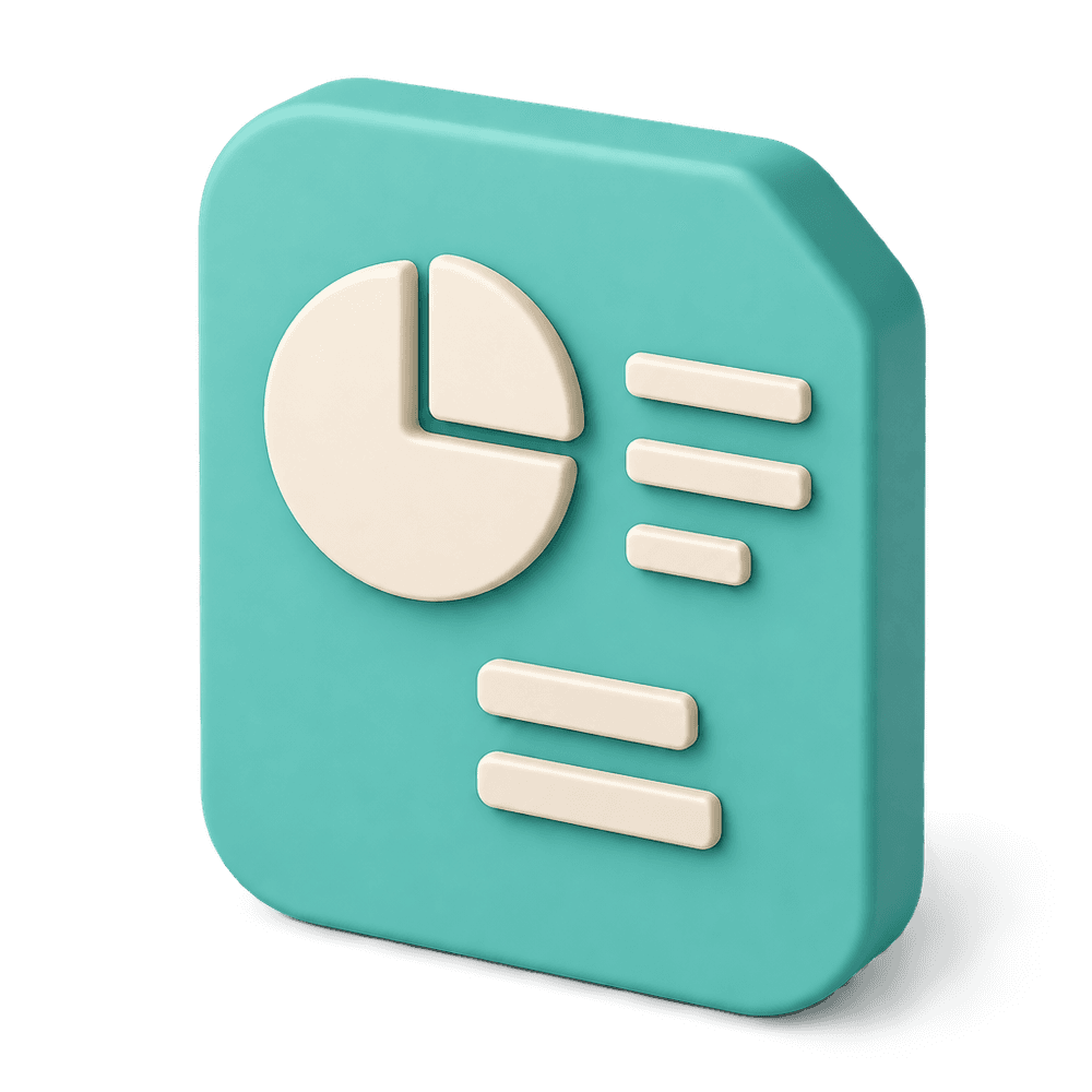 Presentation File Icon 3D icon