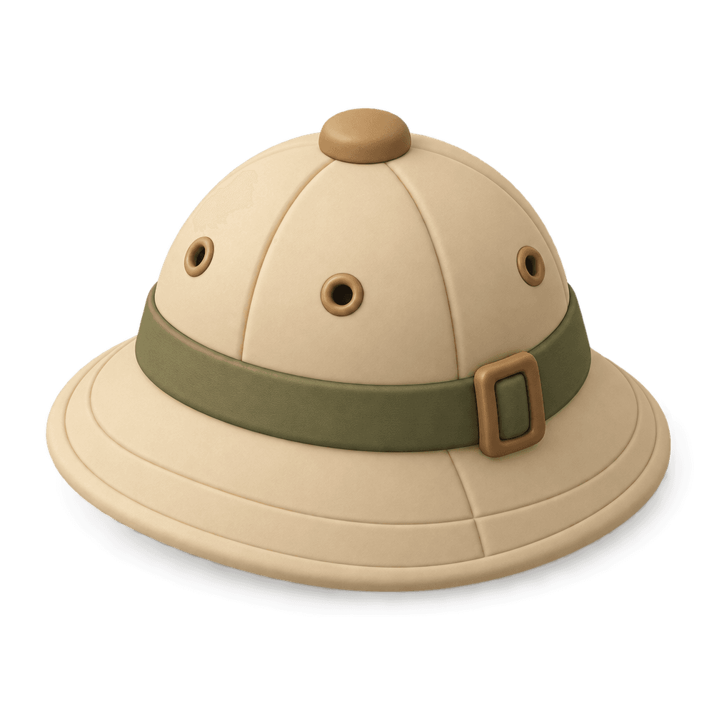 Pith Helmet 3D icon