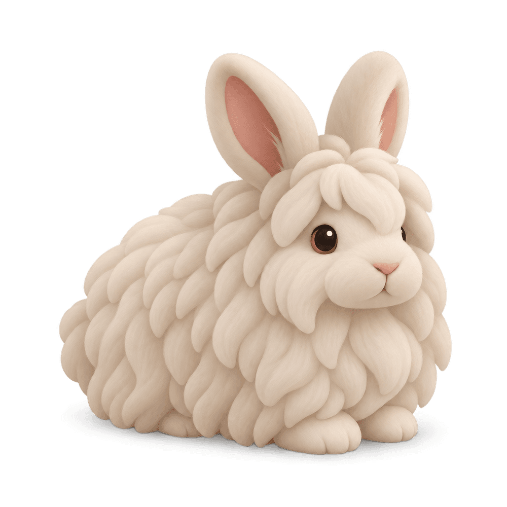 Angora Rabbit 3D icon