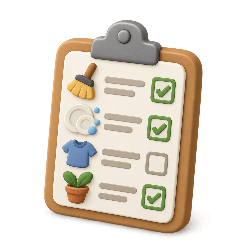 Chore Chart 3D icon