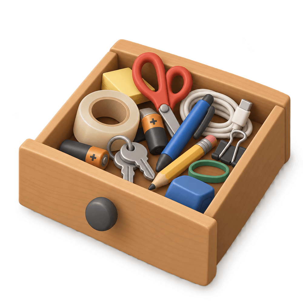 Junk Drawer 3D icon