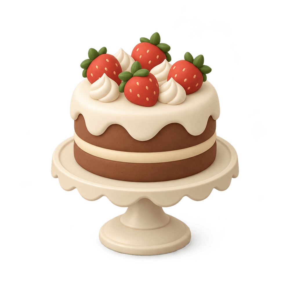 Cake Stand 3D icon