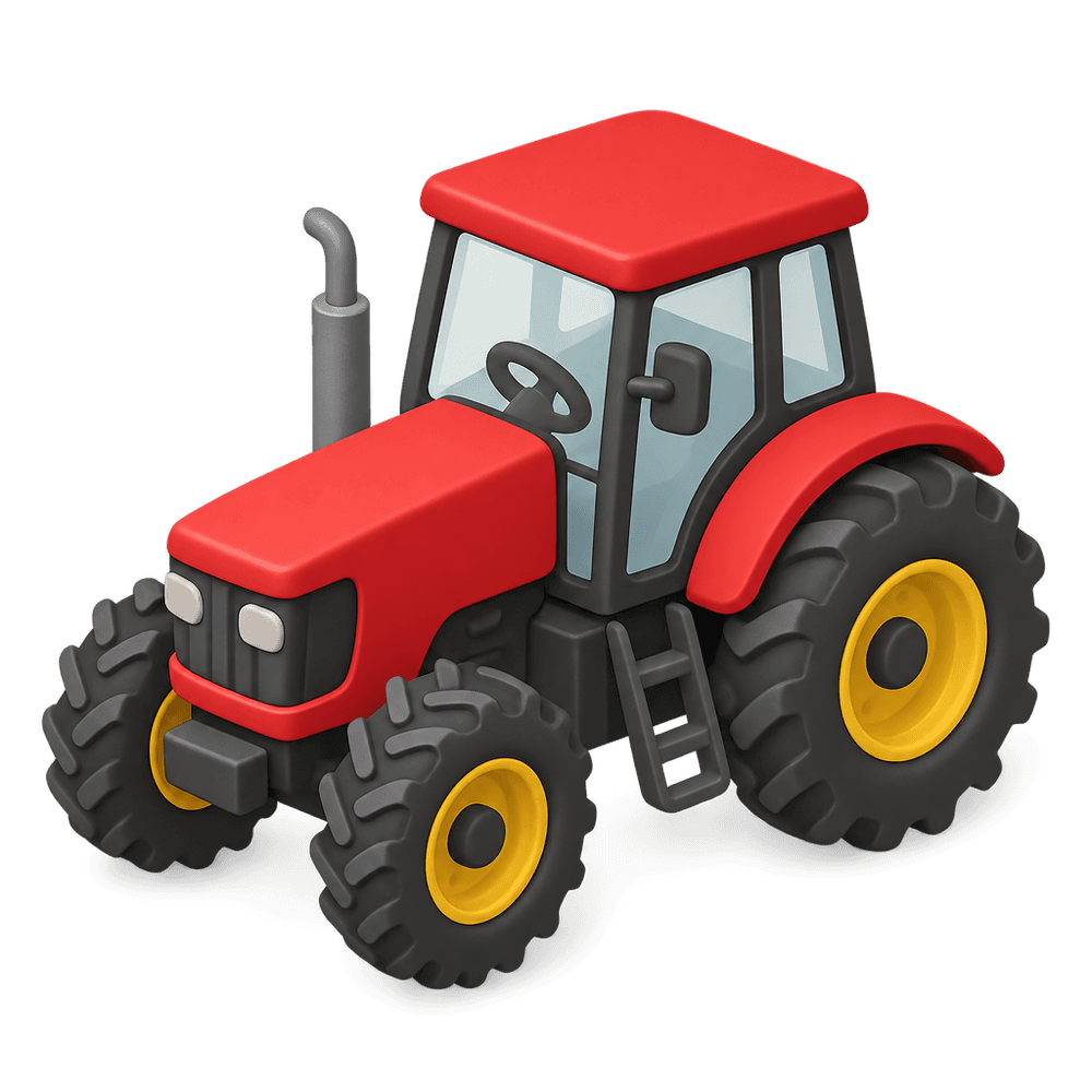 Tractor 3D icon
