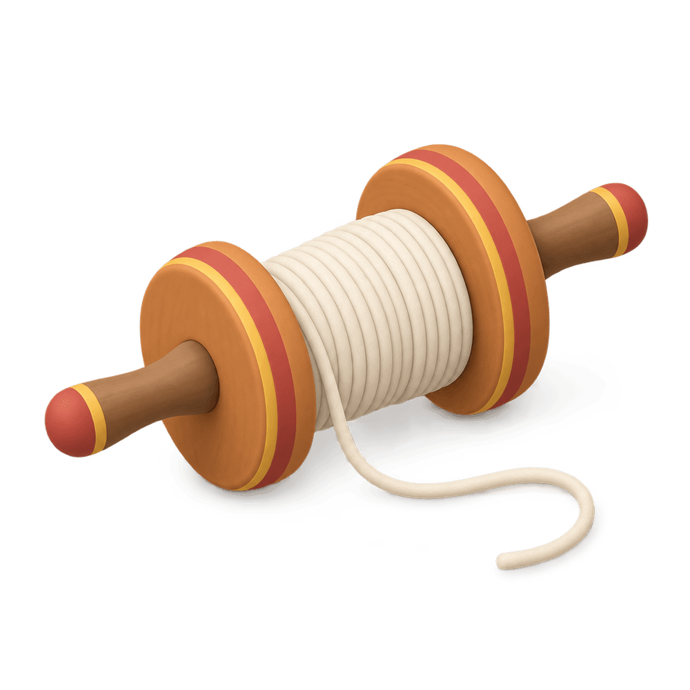 Kite String Spool 3D icon