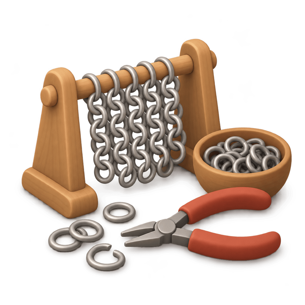 Chainmail Weaving 3D icon