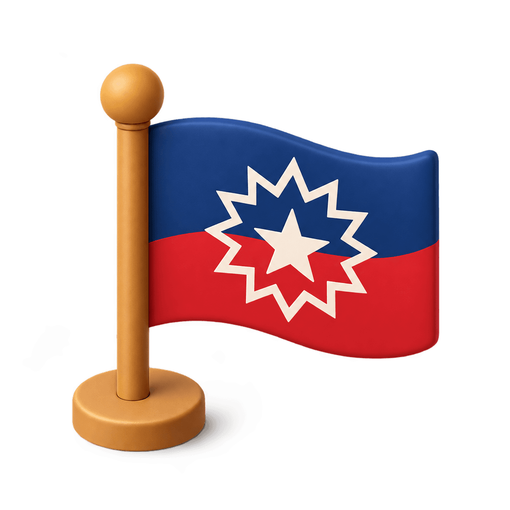 Juneteenth Flag 3D icon