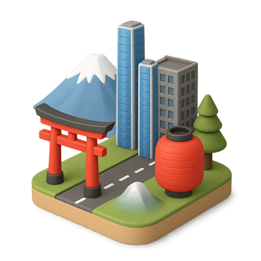 Tokyo, Japan 3D icon