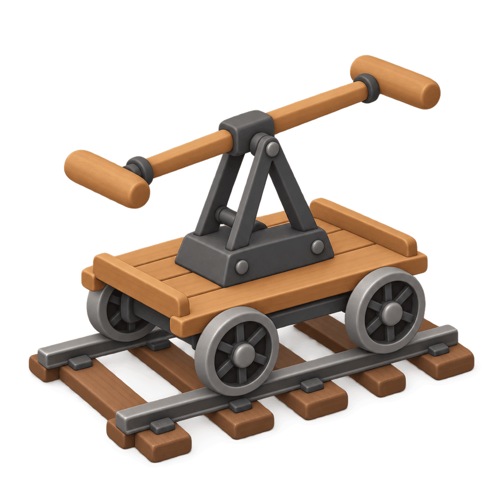 Handcar 3D icon