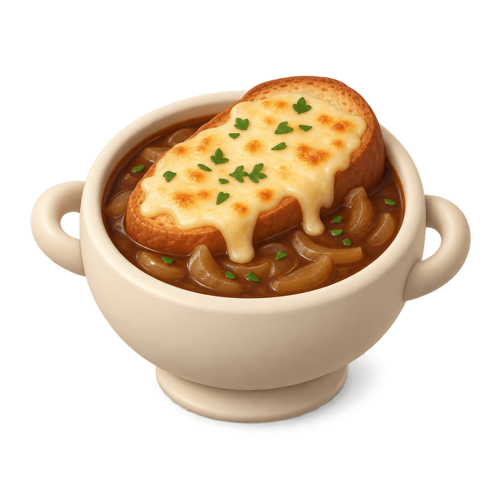 French Onion Soup 3D icon