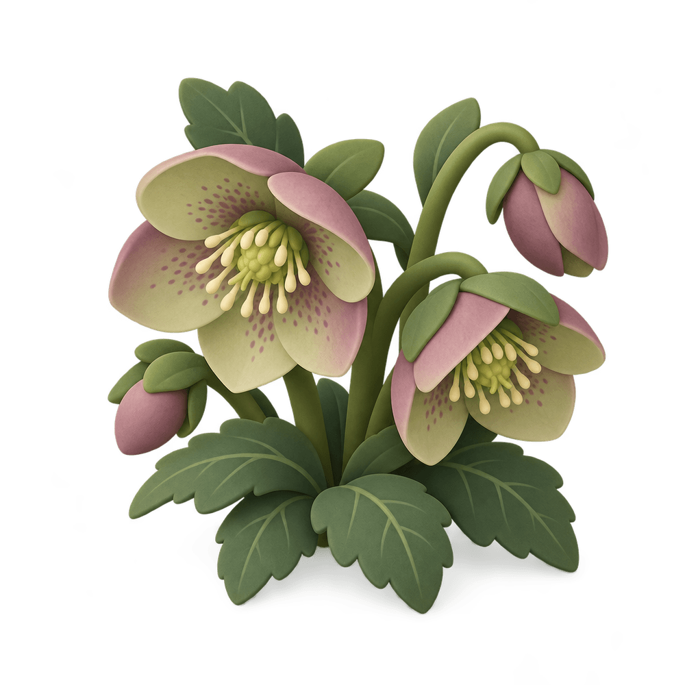 Hellebore 3D icon