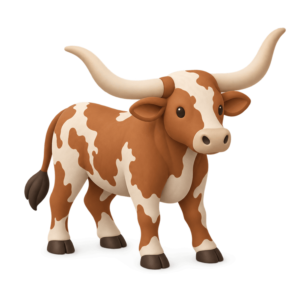 Texas Longhorn 3D icon
