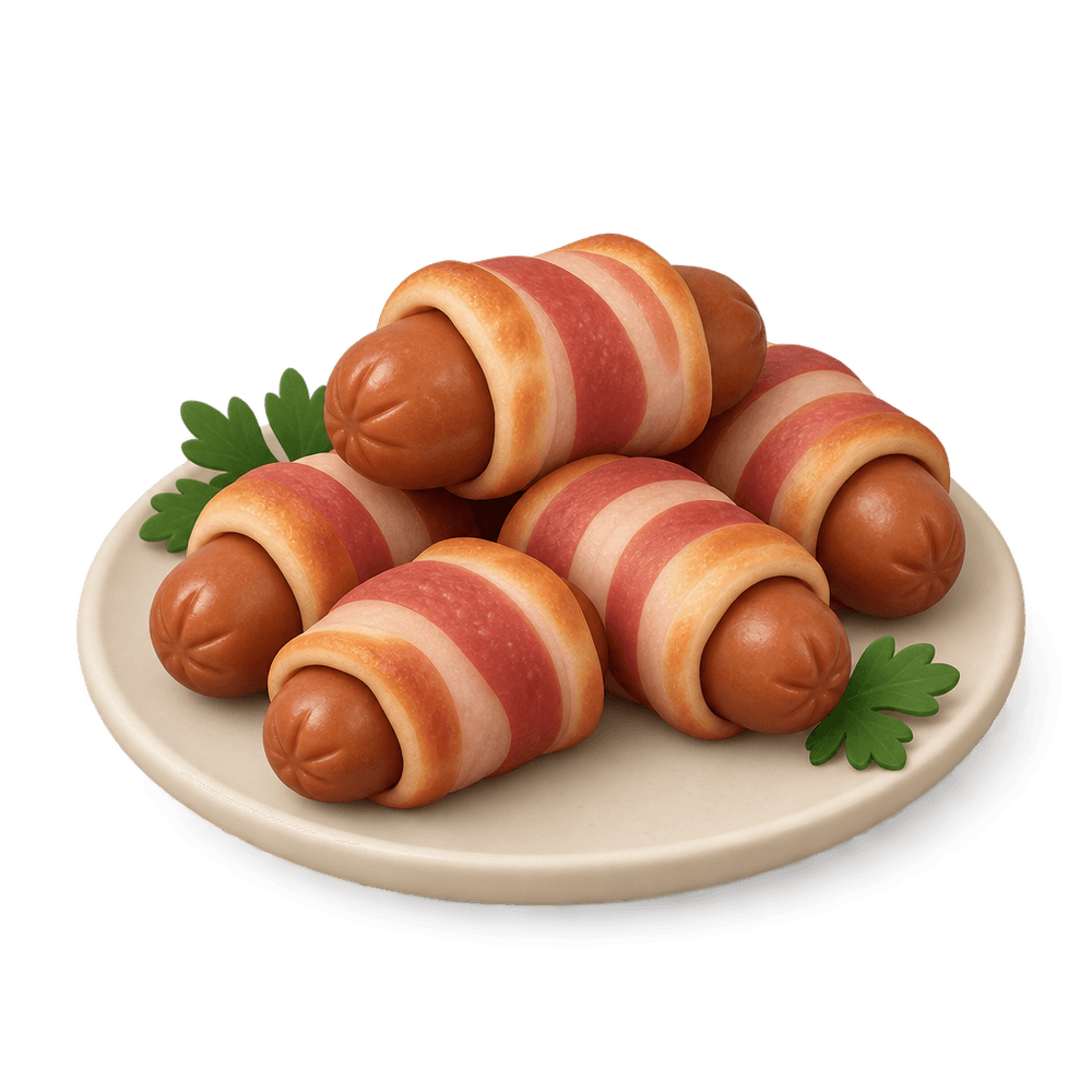 Pigs in Blankets 3D icon