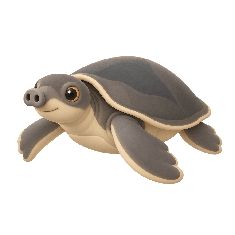 Pig-Nosed Turtle 3D icon