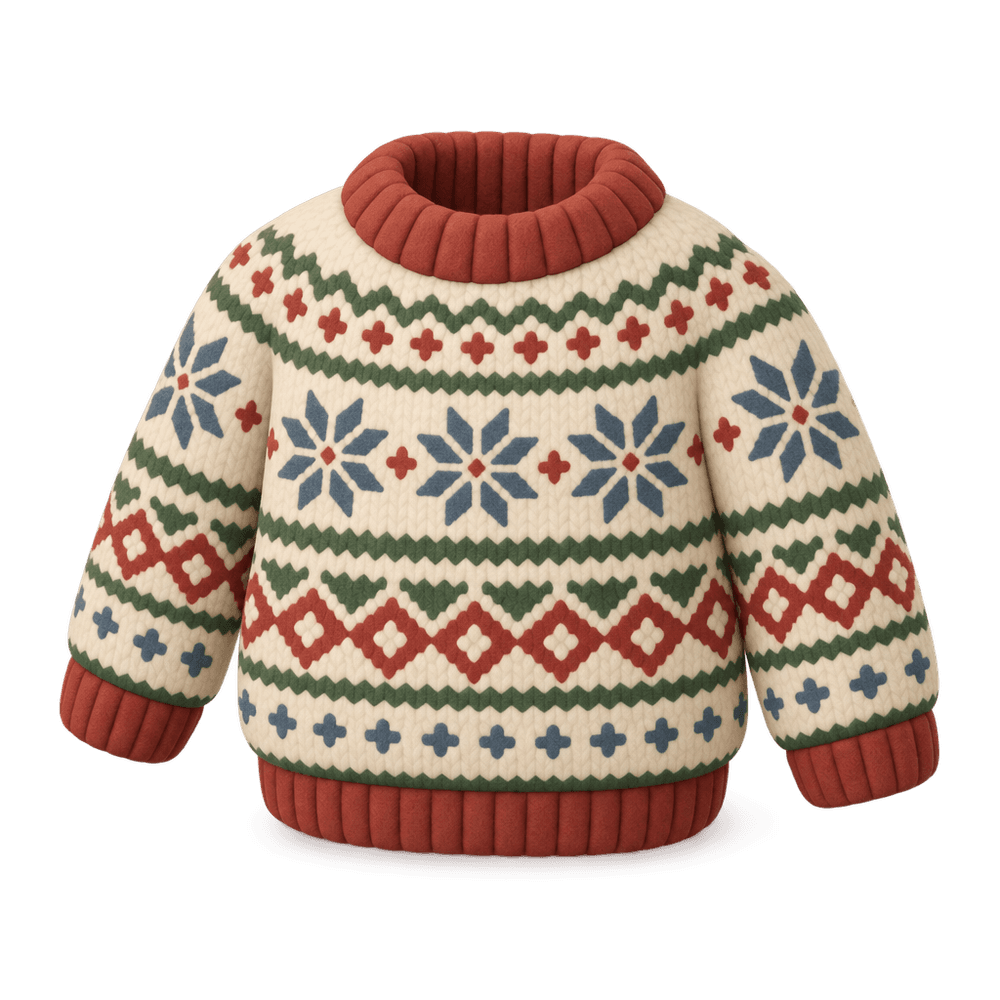 Fair Isle Sweater 3D icon