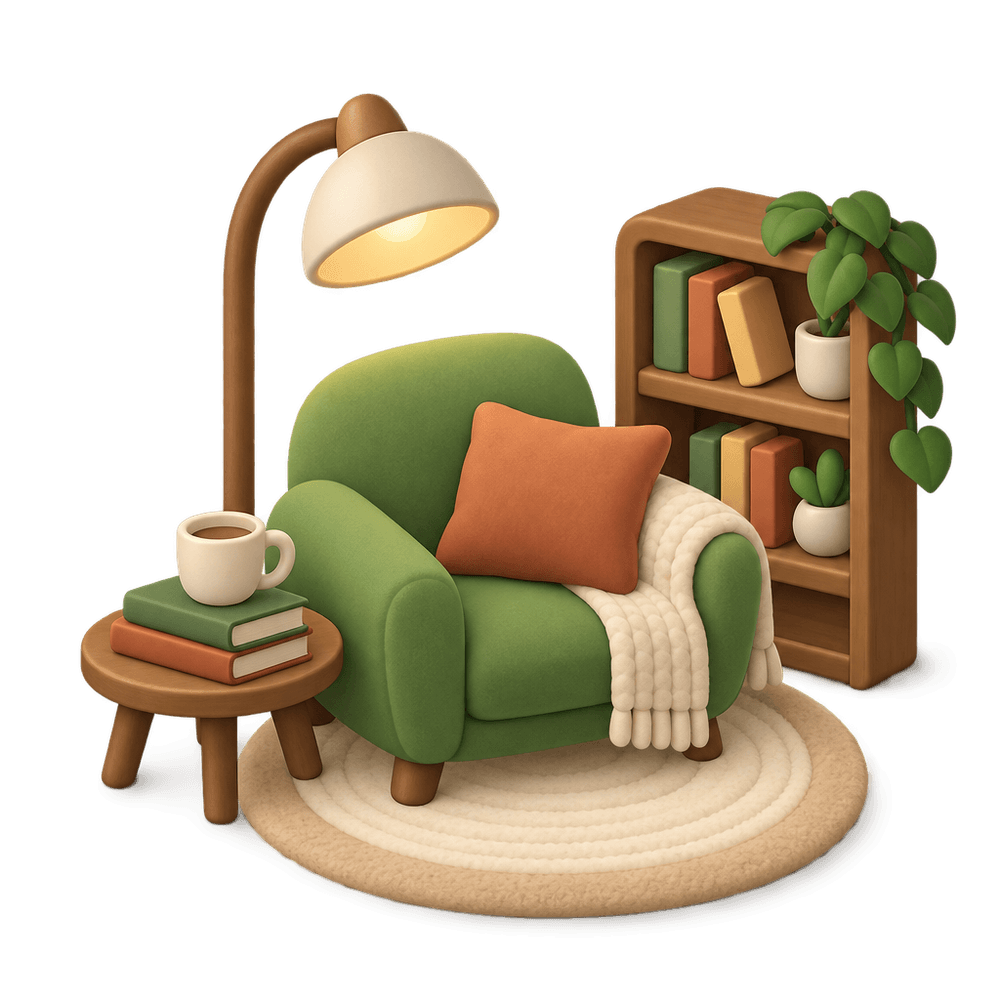 Cozy Reading Nook 3D icon