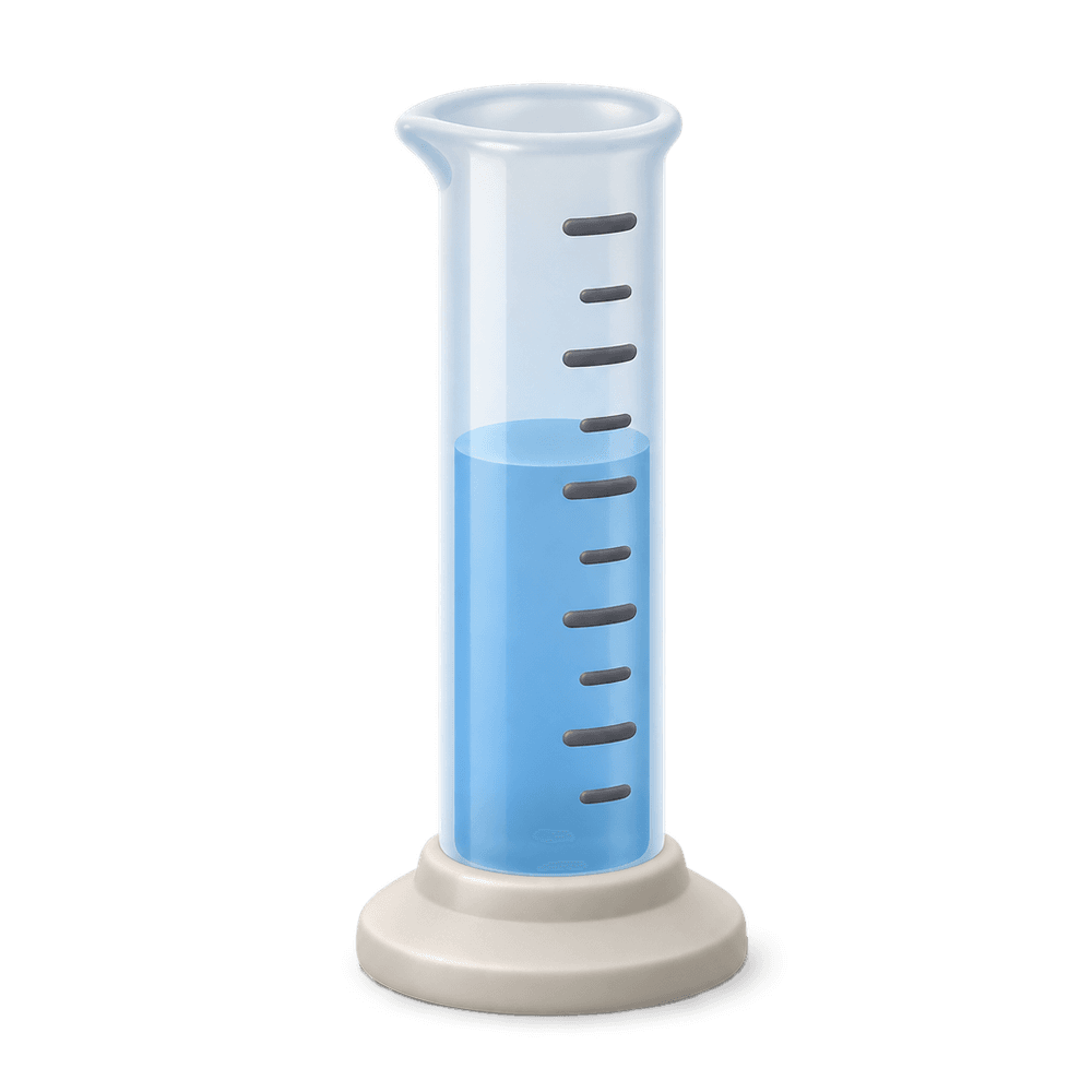 Graduated Cylinder 3D icon