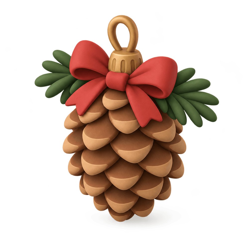 Pinecone Ornament 3D icon