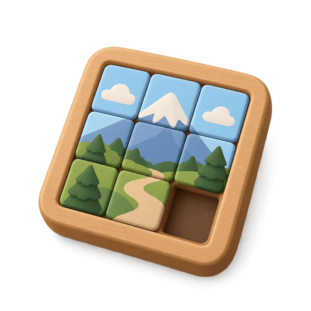 Sliding Puzzle 3D icon