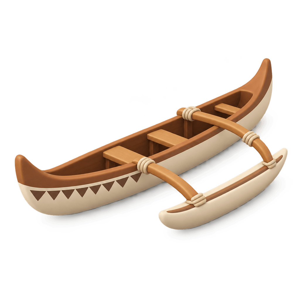 Outrigger Canoe 3D icon
