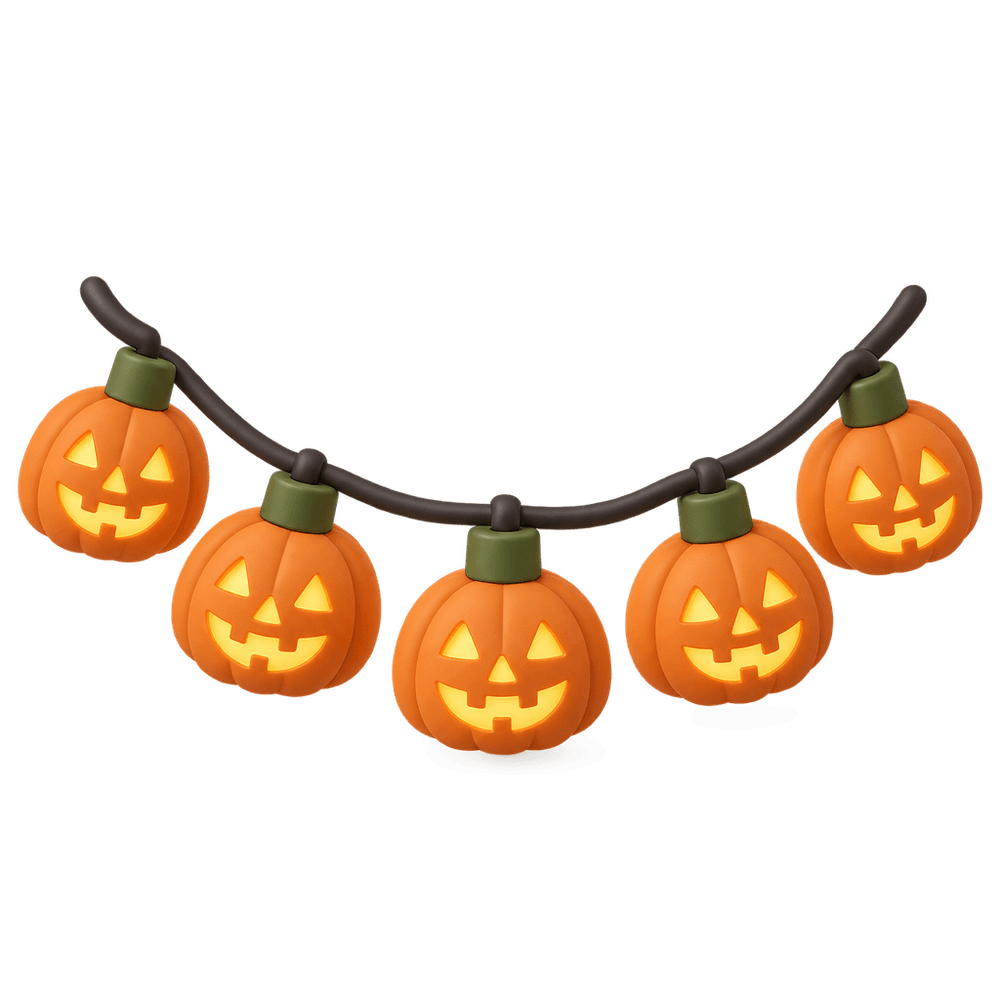 Jack-o'-Lantern String Lights 3D icon