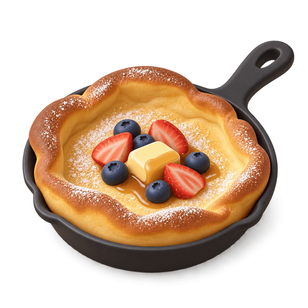 Dutch Baby Pancake 3D icon
