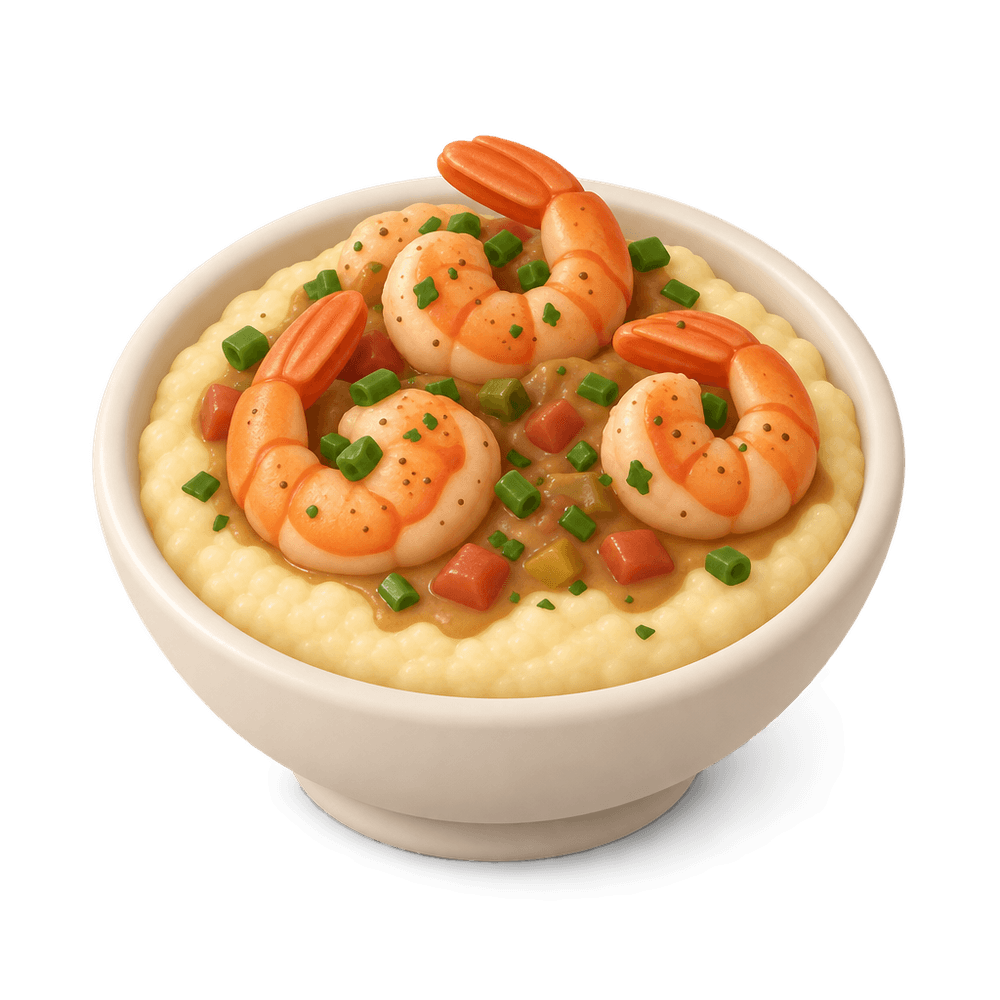 Shrimp and Grits 3D icon