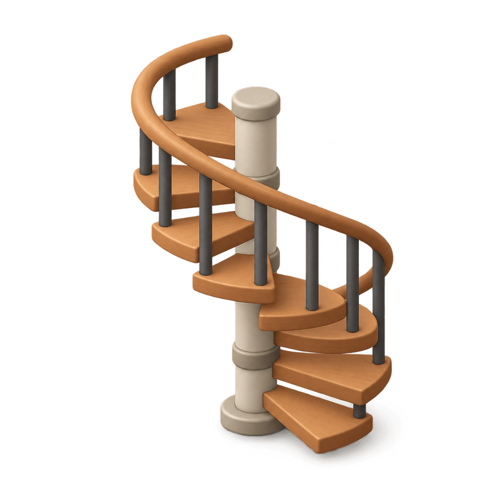 Spiral Staircase 3D icon