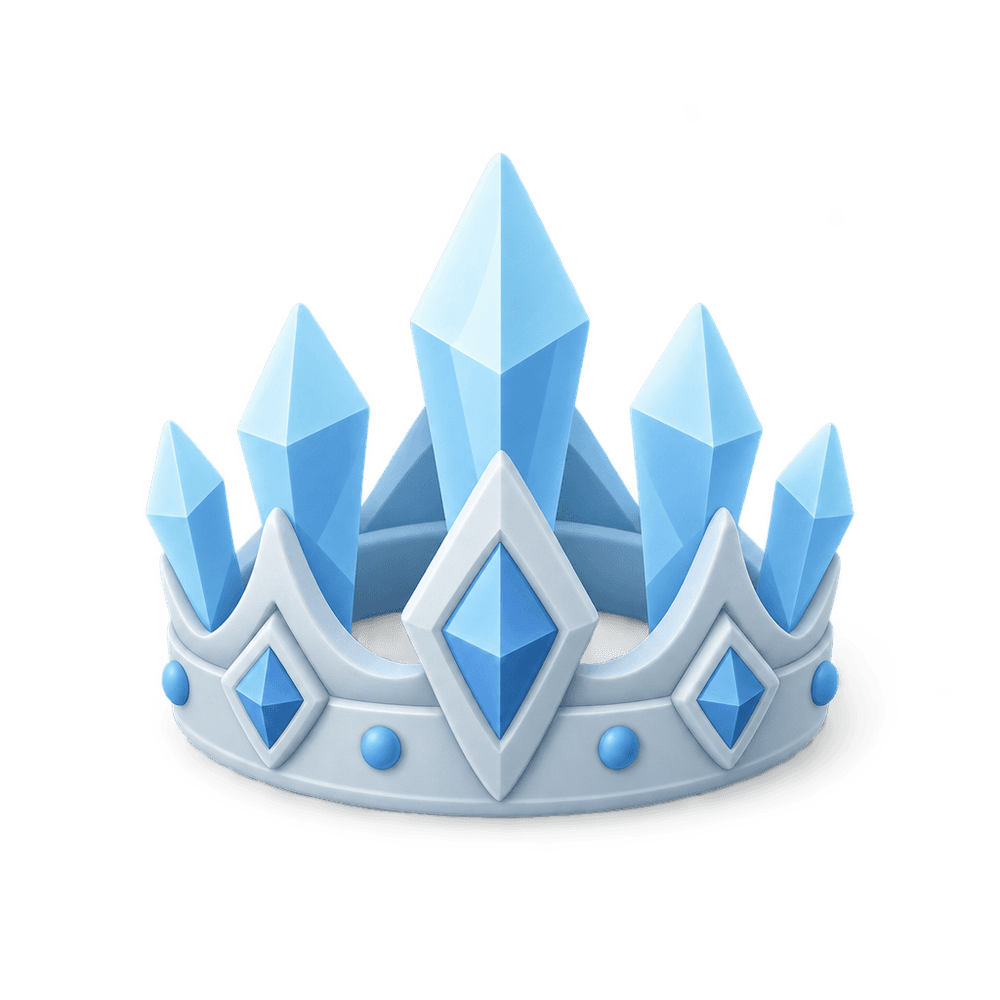 Ice Crown 3D icon