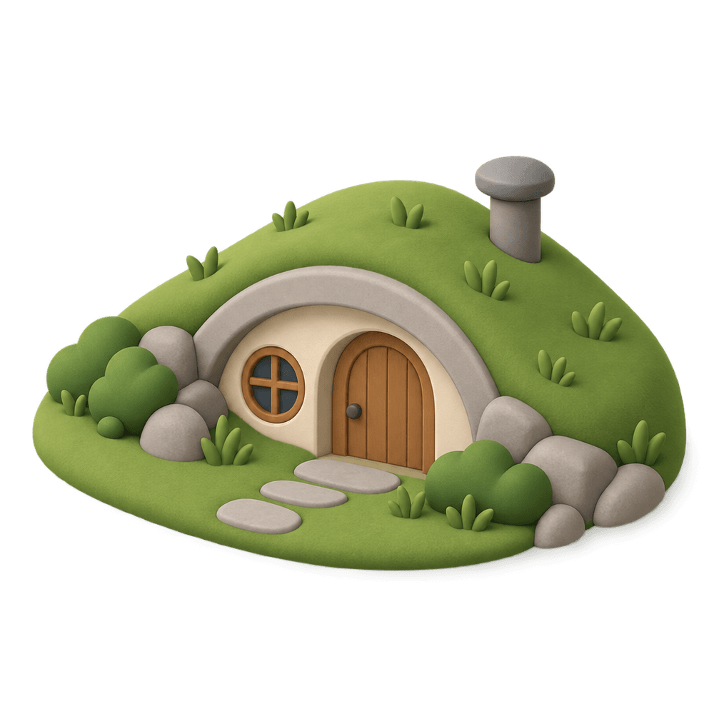 Earth-Sheltered House 3D icon