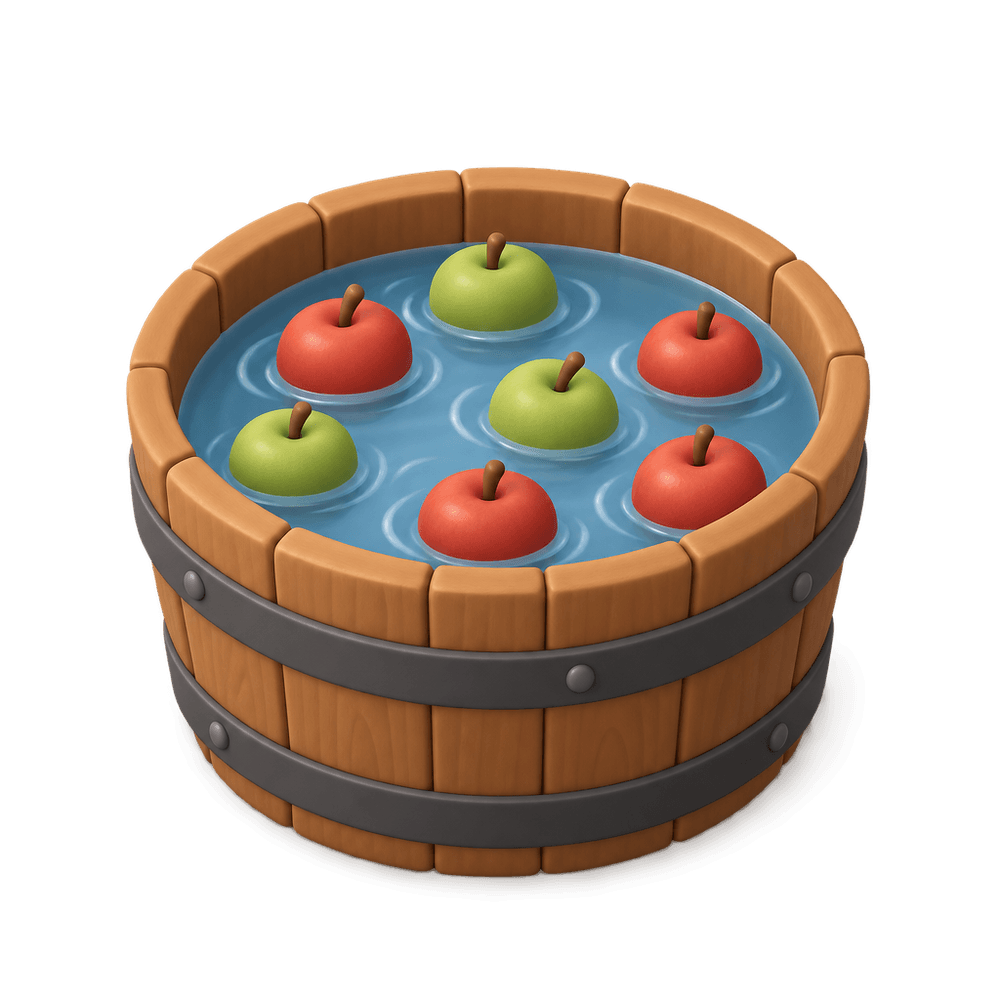 Apple Bobbing Tub 3D icon