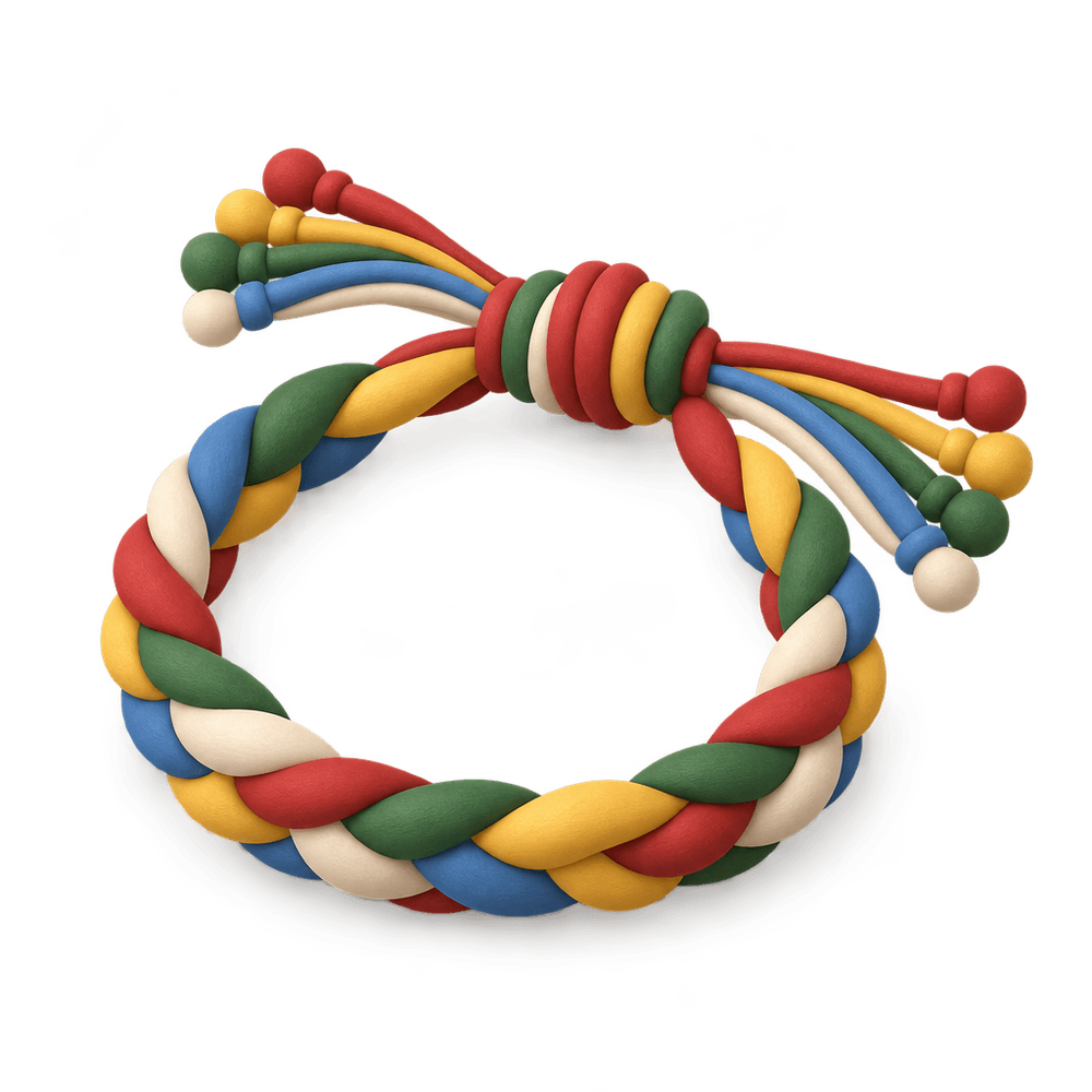Five-Color Silk Bracelet 3D icon