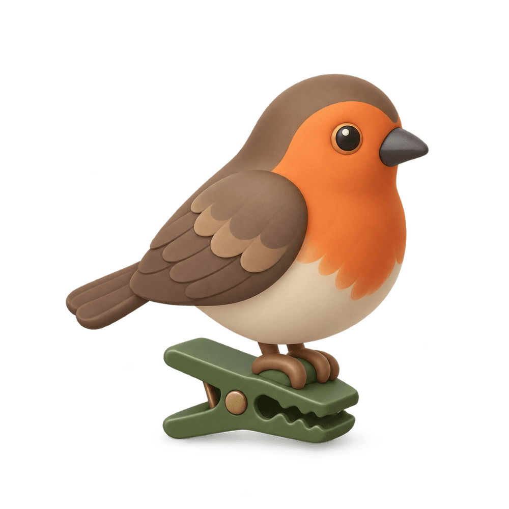 Clip-On Bird Ornament 3D icon