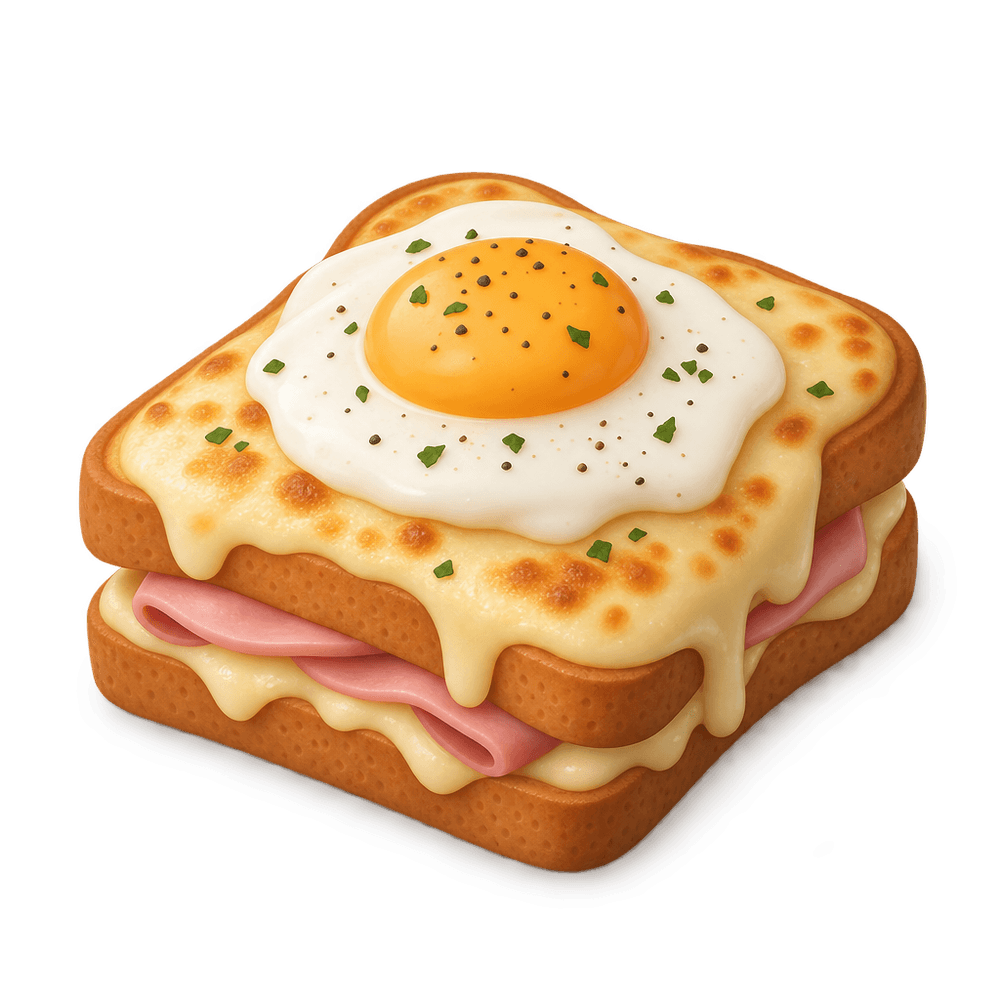 Croque Madame 3D icon