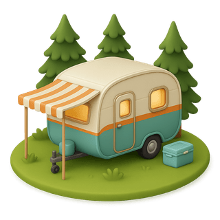 Retro Touring Caravan
