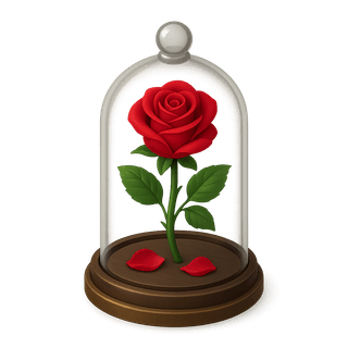 Rose in a Bell Jar