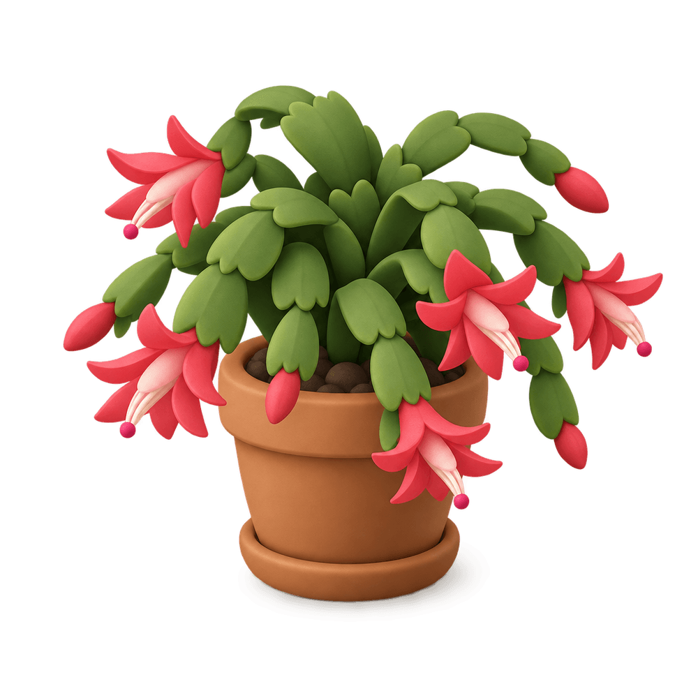Christmas Cactus 3D icon
