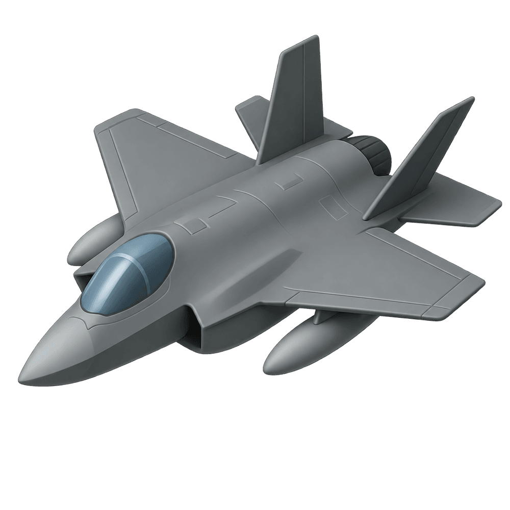 Single-Engine Stealth Fighter 3D icon