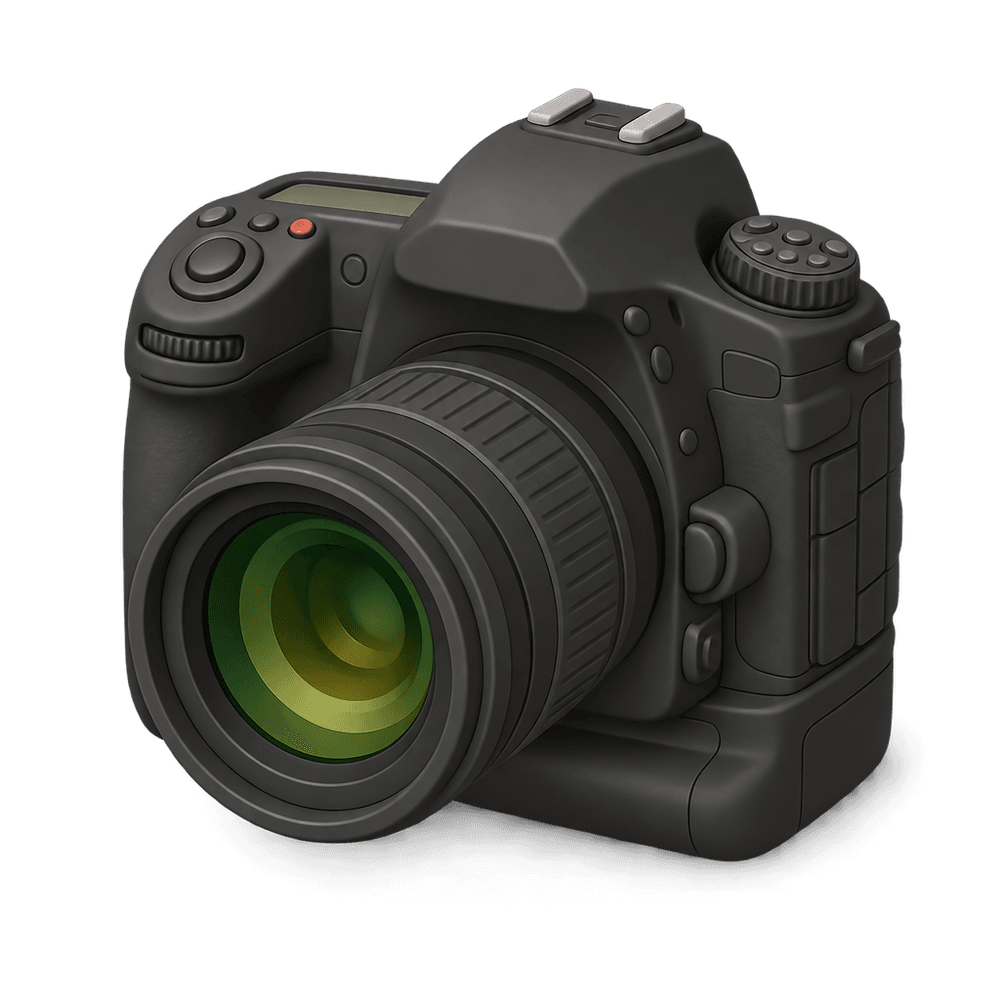 Full-Frame DSLR Camera 3D icon