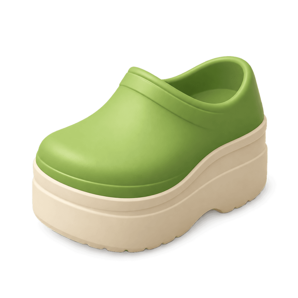 Platform Foam Clog 3D icon