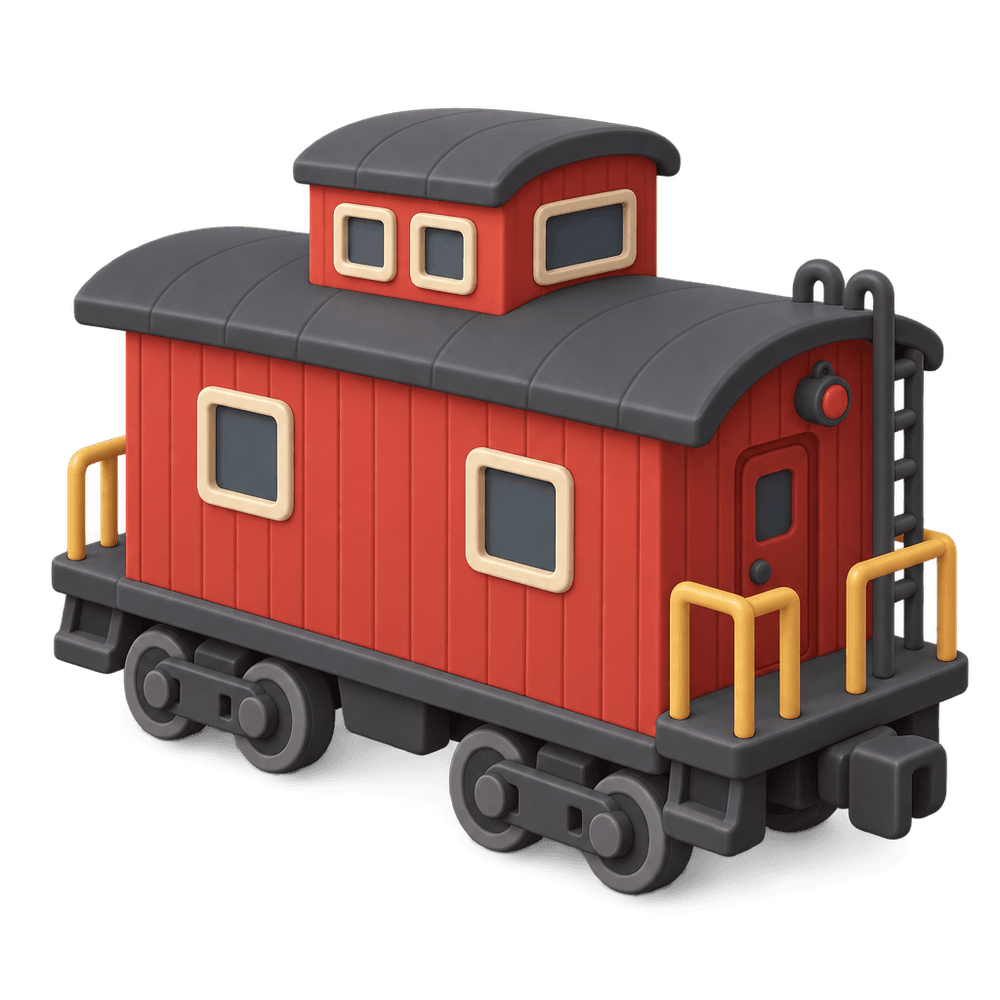 Caboose 3D icon