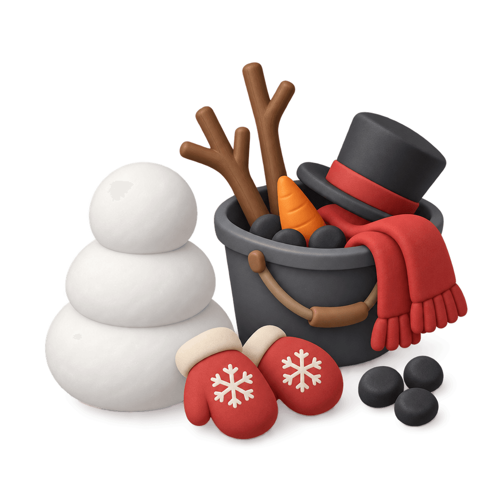 Snowman Building Kit 3D icon