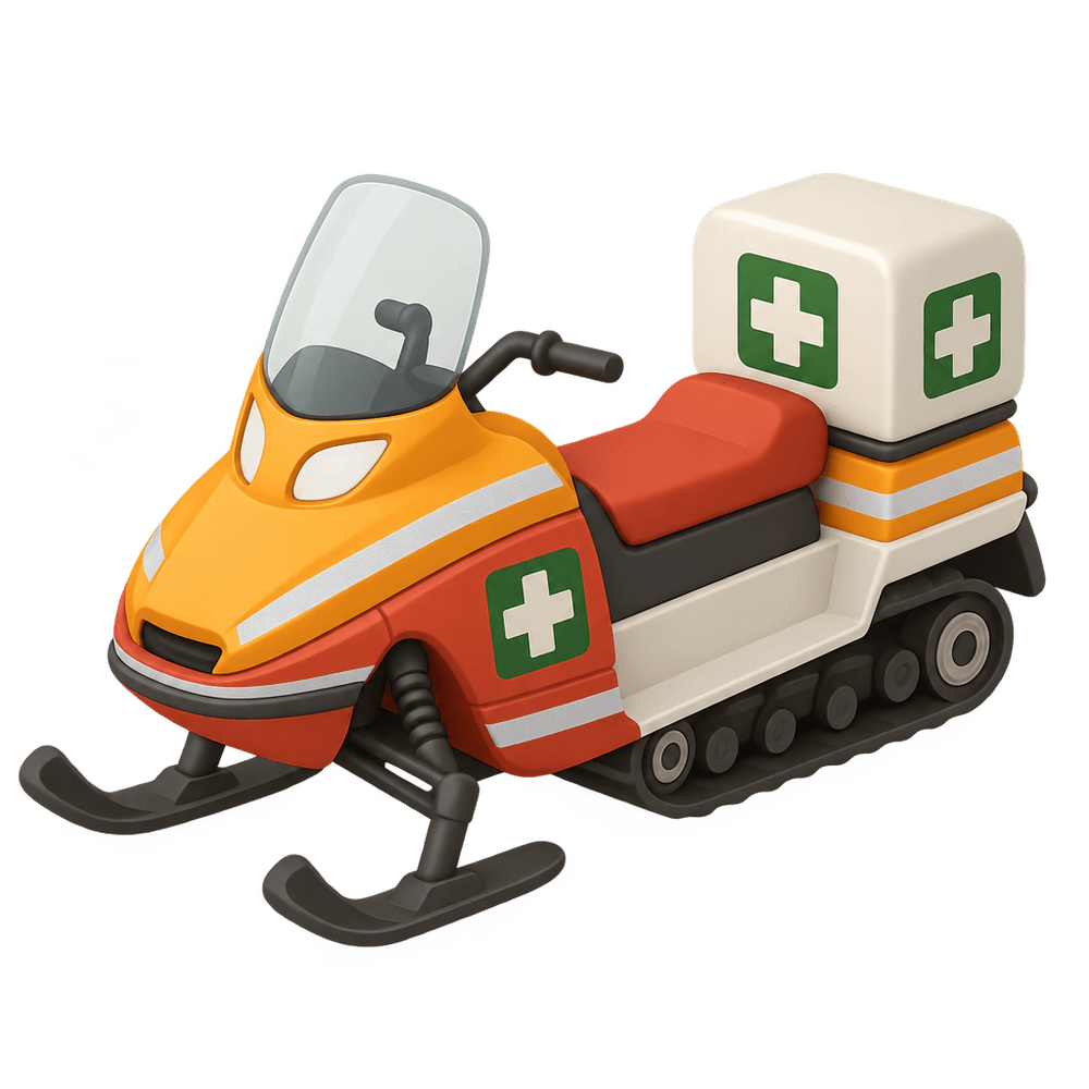 Rescue Snowmobile 3D icon