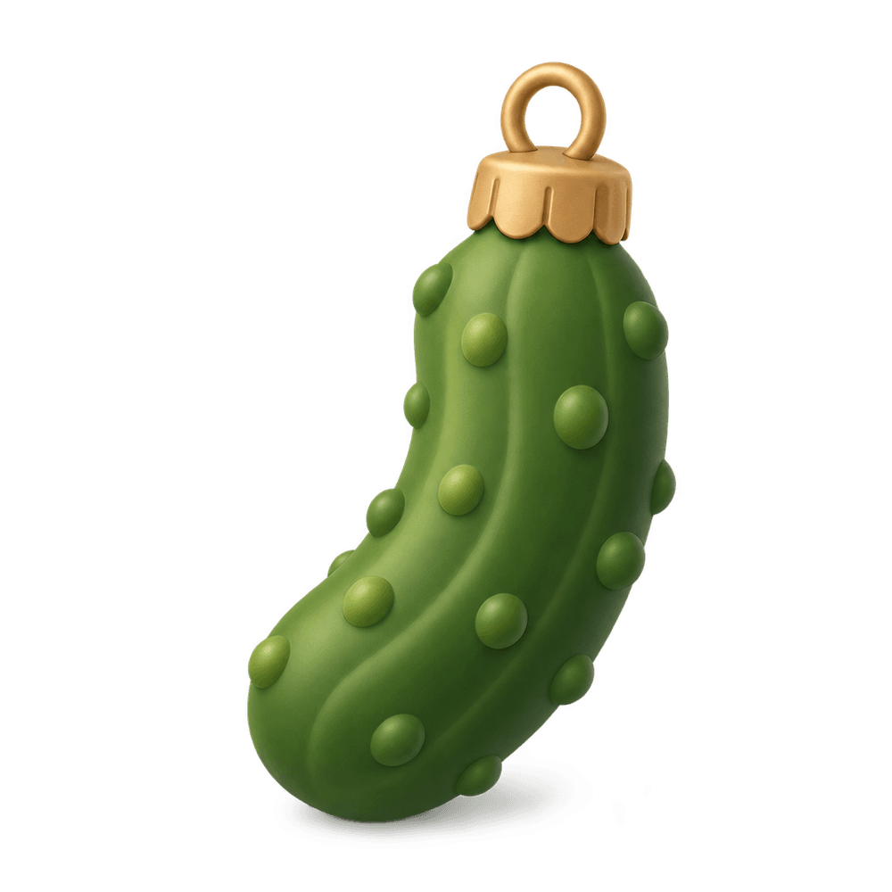 Christmas Pickle Ornament 3D icon