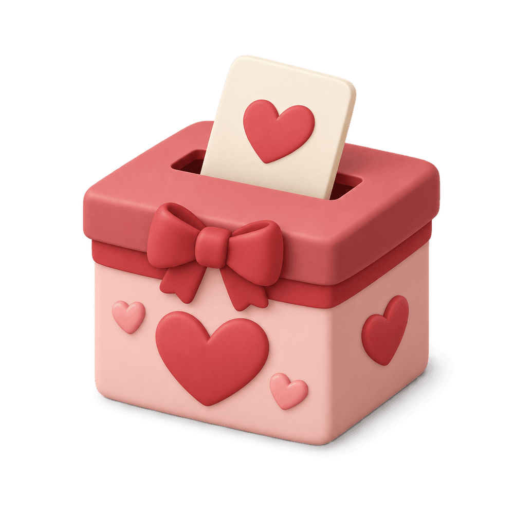 Valentine Card Box 3D icon
