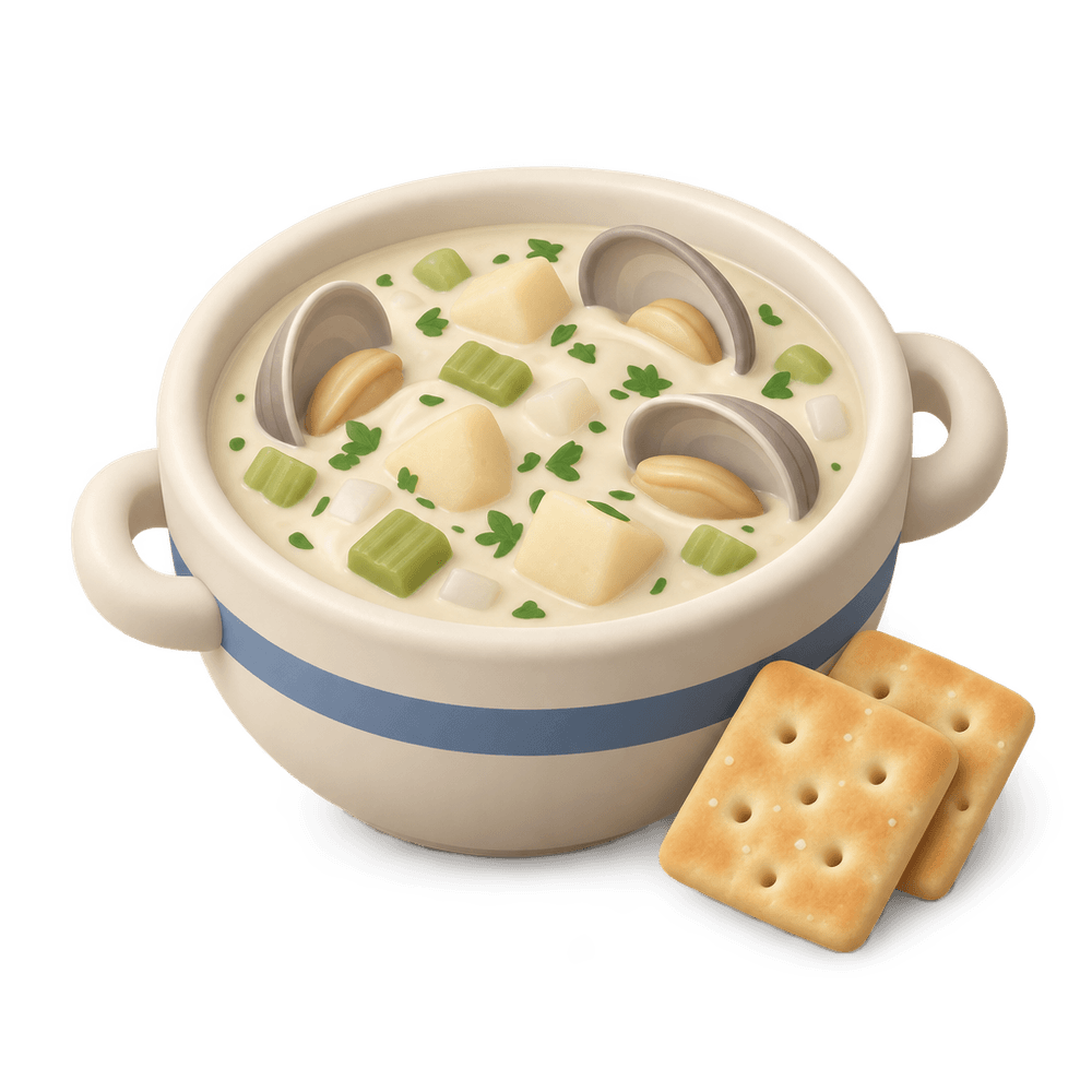 Clam Chowder 3D icon