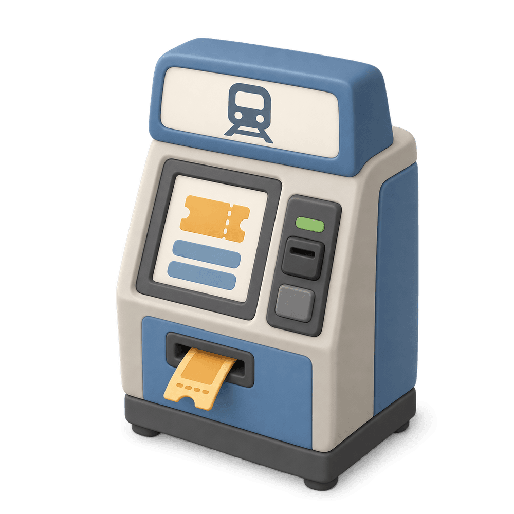 Ticket Vending Machine 3D icon