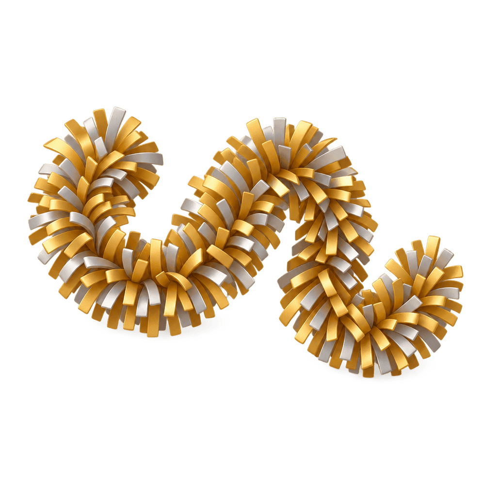 Tinsel Garland 3D icon