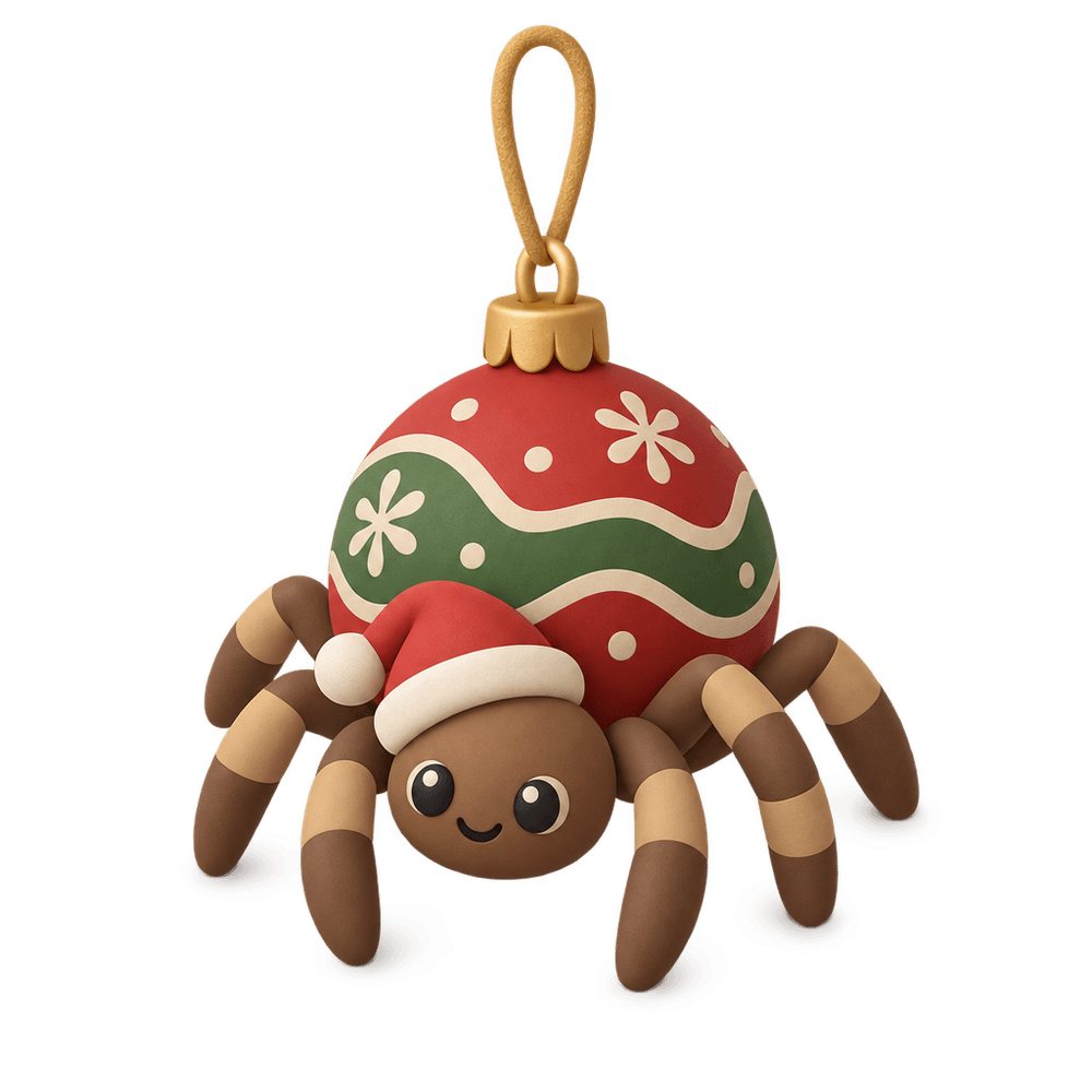 Christmas Spider Ornament 3D icon