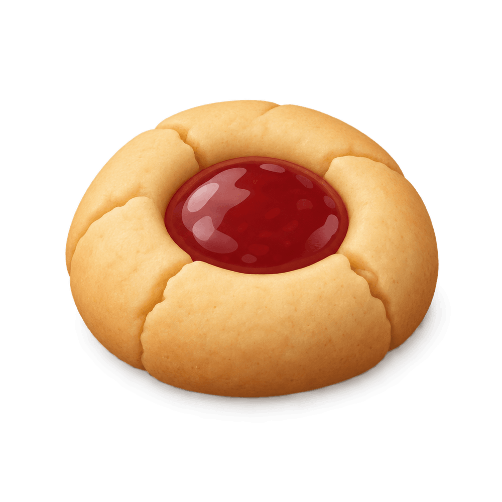 Thumbprint Cookie 3D icon